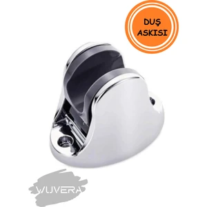 Krom Kaplama Mafsallı Duş Başlığı Tutacağı Dayanıklı Askı