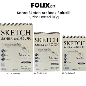 Art Sahra Sketch Book Spiralli Çizim Defteri 90G 50 Yp