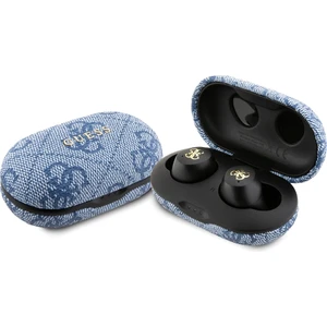 Lisanslı Klasik Metal Yazı Logolu Tws Kulak Içi Bluetooth Kulaklık Mavi