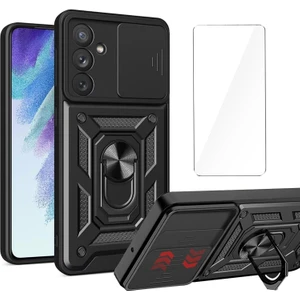Samsung Galaxy A56 Kılıf Sürgülü Vega ve Ekran Koruyucu