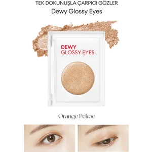 Nemli Bitiş ve Işıltılı Görünüm Sunan Göz Farı M Dewy Glossy Eyes (Orange Pekoe)