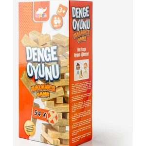 Montessori Ahşap Denge Oyunu / Eğitici ve Eğlenceli Strateji Oyunu | 54 Parça Doğal Ahşap Blok | Çocuk ve Yetişkinler Için