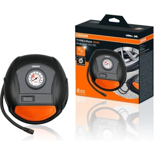 OSRAM 12V LASTİK ŞİŞİRME HAVA KOMPRESÖRÜ 120W (0-100 PSI / 0-6.9 BAR / 4.5 DK) (ANALOG)