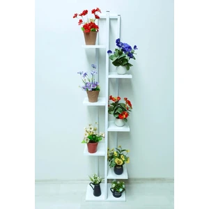 Metal Gövdeli 7 Bölmeli Dikey Çiçeklik,saksılık