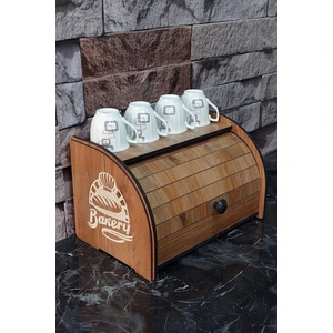 Bakerybox-Ekmeklik-Raf-Saklama Kutusu-Ekmek Kutusu