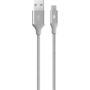 AlumiCable Micro USB Şarj Kablosu Gümüş