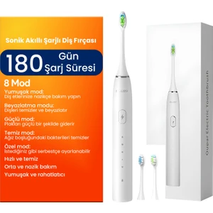 R101A Smart Sonik Şarjlı Diş Fırçası 180 Gün Şarj Süresi
