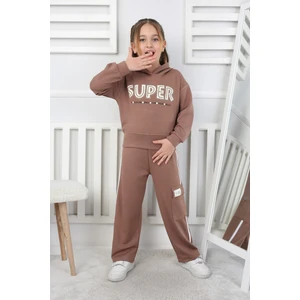 E Çocuk Super Baskılı Kız Çocuk Alt Üst Takım 200735