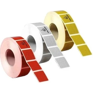 REFLEKTİF ŞERİT (PARÇALI) 55 MM KIRMIZI (SERT YUZEY) (1 MT FİYATIDIR)