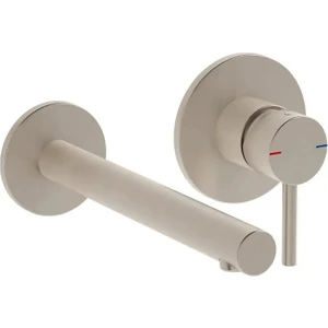 Origin A4258134 Ankastre Lavabo Bataryası, İki Rozetli, Sıva Üstü, Fırçalı Nikel