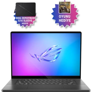 ROG Zephyrus G16 GU605CW-QR158 Intel Core Ultra 9 285H 32GB 2TB SSD RTX5080 Freedos 16" WQXGA Taşınabilir Bilgisayar