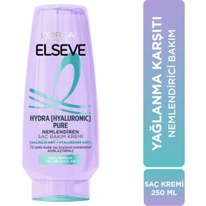 Hydra [Hyaluronic] Pure Salisilik Asit içeren Yağlanma Karşıtı Nemlendirici Saç Kremi 250ml