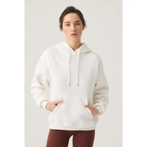 Los Ojos Ekru Geniş Kalıp Kapüşonlu Sweatshirt Hooded Sweat