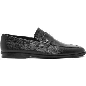 Erkek Siyah Deri Casual Loafer 25SFD6025FT