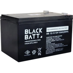 Blackbatt 12V 12 Ah Bakımsız Kuru Akü