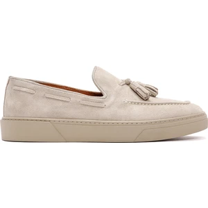Fly Erkek Bej Süet Deri Casual Loafer 25SFD631310