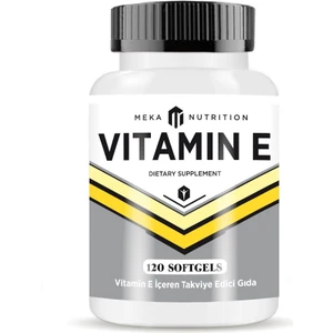 Meka Nutrition Vitamin E 267 mg 120 Softgel E Vitamini 400 IU