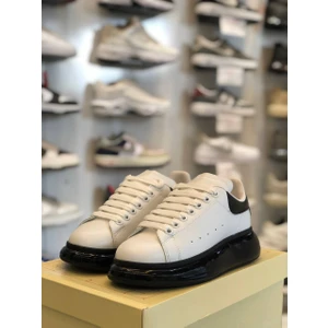 Şeffaf Taban Deri Klasik Unisex Ayakkabı Alexander Mcqueen Ithal