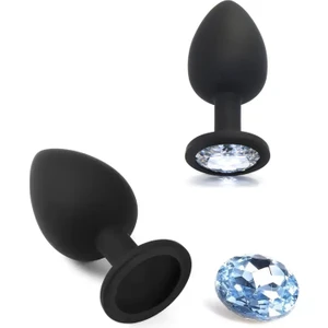 Do It Love - Siyah Anal Plug - Medikal Silikon Kaplı Çelik Anal Tıkaç - 35MM * 8cm