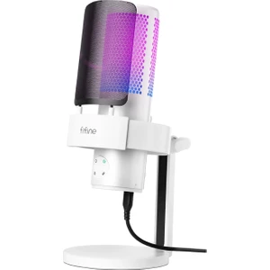 Ampligame A9W USB Oyuncu Yayıncı Bilgisayar Mikrofon Beyaz