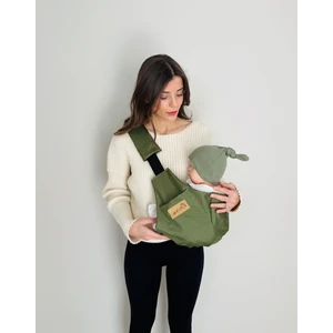 Child Carrier - 10 Ay - 4 Yaş (18 Kg)  Haki Cepli Çocuk Taşıyıcı Sling