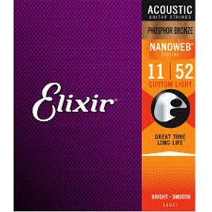 16027 Nanoweb Phosphor Bronze Akustik Gitar Teli (11-52)
