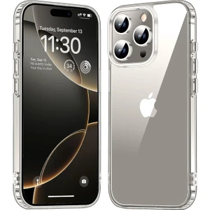 Iphone 16 Pro Max Uyumlu Şeffaf Kamera Korumalı Kılıf
