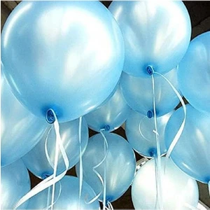 Brokoli Home Gemar 15 Adet Balon Metalik Light Mavi Renk