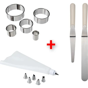 Pasta Yapım Seti Hazırlık Seti Hamur Şekillendirici + Krema Sıkma Torbası + 2'li Spatula