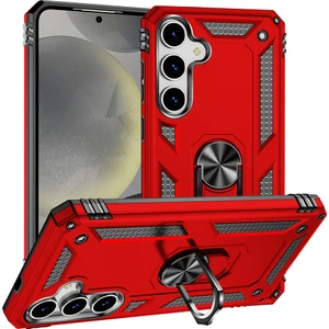 Samsung Galaxy S25 Plus Kılıf Darbe Emici Tank Armor Standlı Yüzüklü Mıknatıslı Sert Silikon Kapak