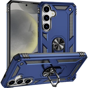 Samsung Galaxy S25 Plus Kılıf Darbe Emici Tank Armor Standlı Yüzüklü Mıknatıslı Sert Silikon Kapak