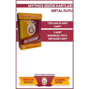 Mythos Cards Galatasaray 2024-25 Sezon Kartları - Metal Kutu