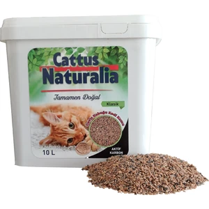 Cattus Naturalia Klasik Aktif Karbonlu Ceviz Kabuğundan Yapılmış Doğal Kedi Kumu; %100 Organik, Tozsuz, Kokusuz 10 Litre
