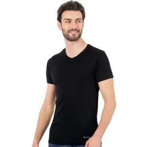 Pierre Cardin 442 Erkek Sıyah Ribana Kısa Kollu V Yaka 2'li Fanila