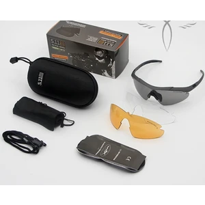 Tactical Koruyucu 3 Lensli Gözlük 5.11 / Taktikal Gözlük / Bisiklet Gözlüğü