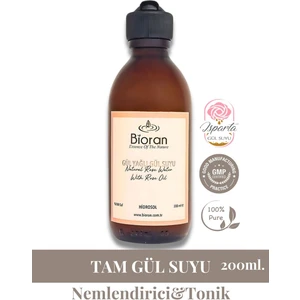 Gül Yağlı Gül Suyu Aydınlatıcı ve Gözenek Sıkılaştırıcı Tonik  200 ml (fliptop kapak)