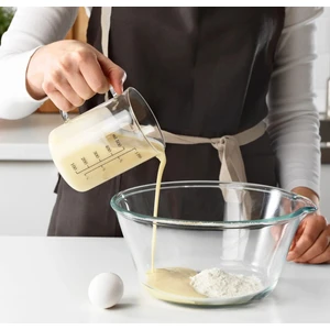 0,5 Litre Ölçek Uzunluk 14 cm Ikea Isıya Dayanıklı Cam Ölçü Kabı Şeffaf Kap