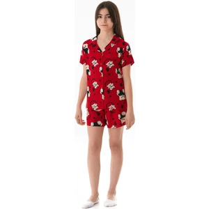 Ayıcık Desenli Kız Çocuk Pijama Takımı