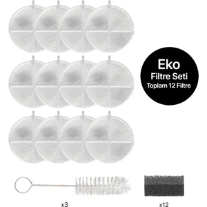 Xenon Smart Akıllı Su Pınarı Yedek Filtre 12'li Ekonomik Set (X8650 Modeli İle Uyumludur)