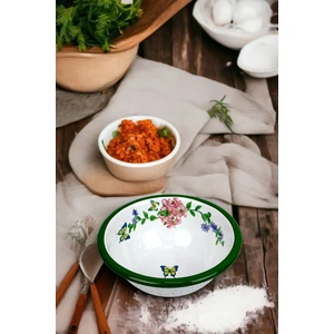 13 No Emaye Kase,  Tabak, Çeyiz, Çukur Tabak, Çorba Kase, Mama Tabağı 13 cm