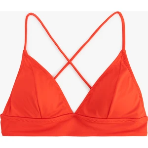 Bağlama Detaylı Arkası Çapraz Askılı Bralet Bikini Üstü