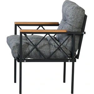 Adım Shops Balkon-Bahçe-Ofis-Kafe Çay Seti Koltuk Oturma Takımı-Oturma Grubu Miami Tekli