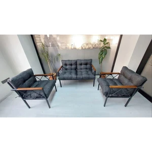Adım Shops Balkon-Bahçe-Kafe Çay Seti Koltuk Oturma Takımı-Oturma Grubu Miami