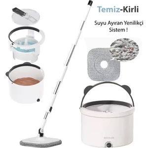 Su Ayrıştırmalı Hijyenik Mop – Temiz ve Kirli Suyu Ayıran Yenilikçi Temizlik Seti