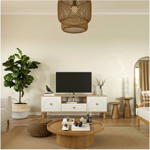 Bohem Tv Ünitesi 150 cm N Çizgili Mdf Kapak Atlantik Çam Tek Ebat