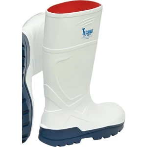 Boots S4 Beyaz Mavi - 31 cm - % 100 Su Geçirmez - Çelik Burunlu Poliüretan Çizme