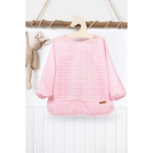 Proof Uzun Kollu Sıvı Geçirmez Etkinlik Mama Aktivite Anaokul Kreş Bebek Çocuk Önlüğü Dama Pudra 4-6