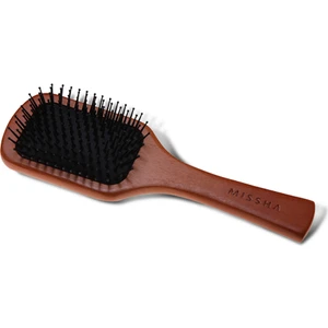 Elektriklenmeyi Önleyen Ahşap Saç Fırçası Wooden Cushion Hair Brush (Medium)