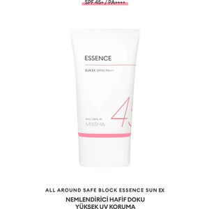 Aydınlatıcı ve Nemlendirici Güneş Kremi All Around Safe Block Essence Sun EX SPF45/PA+++ 50ml