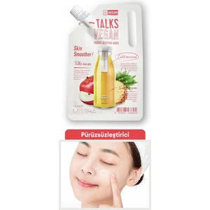 Pürüzsüzleştirici Vegan Uyku Maskesi 10g Talks Vegan Squeeze Pocket Sleeping Mask (Skin Smoother)